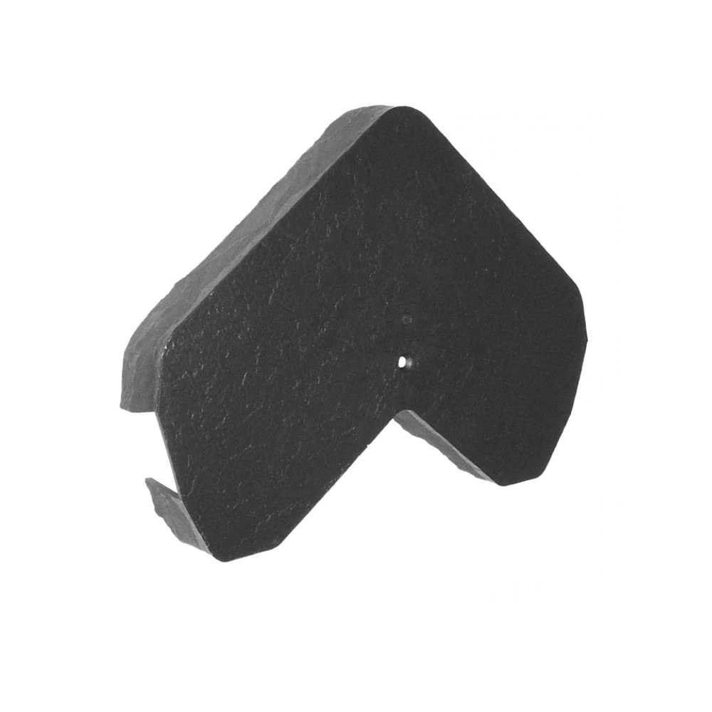 Envirotile Plastic Roof Tiles - Gable/Ridge End Cap - Anthracite - Slate Effect Finish