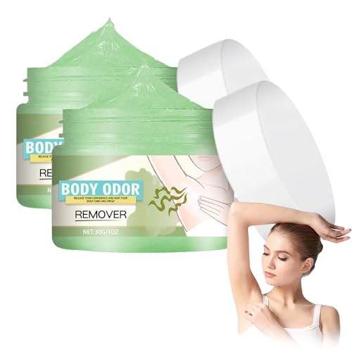 2 Pièces Crème Déodorant Anti-Transpirant, Déodorant Crème Hydratant, Crème de Soin pour les Aisselles, Soin Rafraîchissant de la Peau, Élimine l'odeur de la Sueur, Convient à Tous les Types de Peau