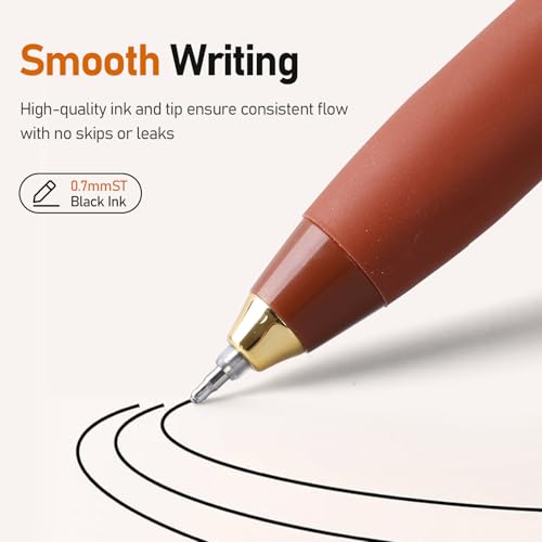 Bolígrafos de gel con 50% de descuento, 6 unidades, tinta negra