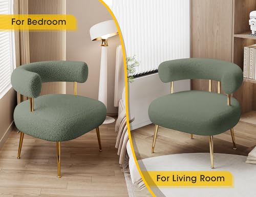 Sillón plegable peluche verde menta miniatura 4