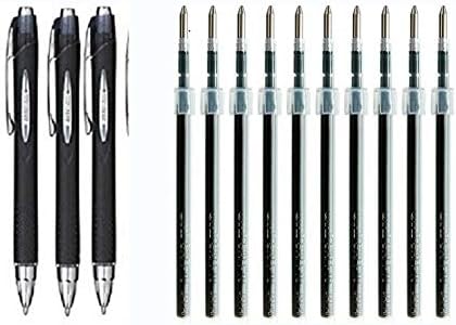 Ricariche Uni-Ball Jetstream SXN-210 - 6 Penne A Sfera Con Inchiostro Gel Nero Super Scorrevole - Foto 10