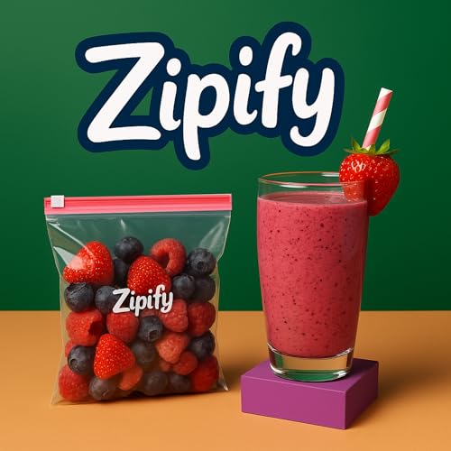 Image of Zipify Plastic Slider Zip Lock Bag|Combo Pack of 45 |15 L,15 M,15 S|Vegetable Bag for Fridge,Ziplock Bags for Fridge,Zipper Pouch,Ziplock Pouch,Zip Lock Covers,Ziplock Bags for Travel Packing - Pink