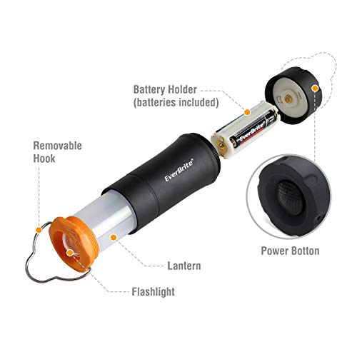 EverBrite-2-in-1-Mini-Lanterns-and-Flashlights-with-3-Modes-2-Pack-Portable-Outdoor-LED-Zoomable-Torches-AAA-Batteries-Included-for-Hurricane-Supplie-Camping-Hiking-Night-Walking-Emergency