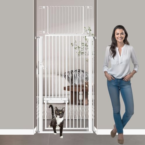 71" Extra Tall Cat Gate for Doorway 29.53"32.28" Wide No