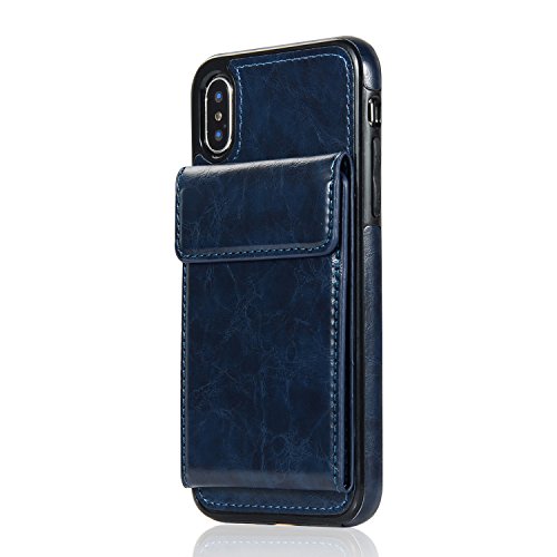 Fvntuey Wallet Case with Card Holder Compatible with Samsung Galaxy NOTE 9 Premium PU Leather Stand Card Slot Flip Phone Case Magnetic and Durable Shockproof Protection Cover(blue)
