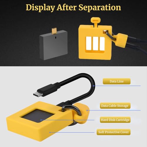 M.2 NVMe SSD Enclosure, Aluminum SSD Enclosure Adapter, 10Gbps High Speed, Portable Hard Drive External Case for NVMe SSD Size 2230, Connect to Smartphone, PC, Gaming Console - Image 8