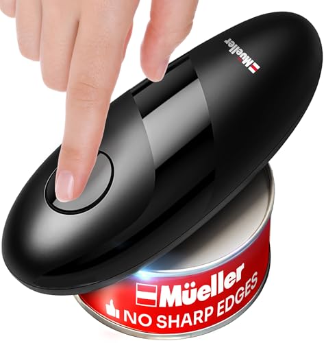 MÜELLERHOME SmoothEdge Auto Electric Can Opener – Battery‑Operated One‑Touch w Magnet Lid...