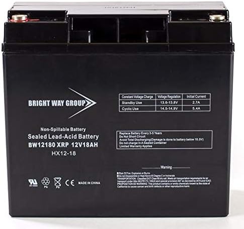 BW12180XRP 12v 18ah-XRP REVERSE POLARITY Sealed AGM Generator Battery 12 volt 18 ah for select Generac, Briggs & Stratton & Troy-Bilt generators requiring reverse polarity replaces CP12180XRP 193463GS