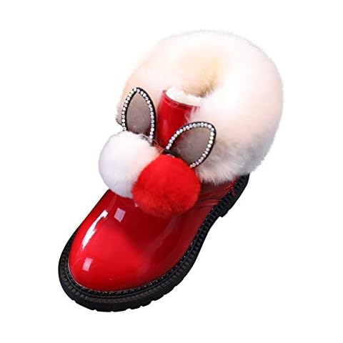 Berimaterry Botas Cortas de Felpa para niñas Cover