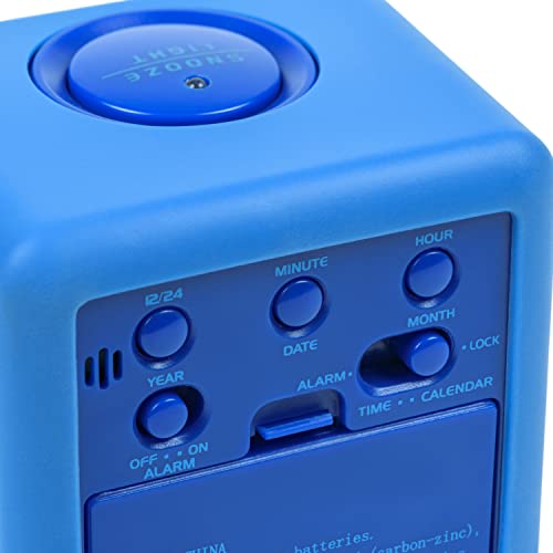 Equity 73005 Blue Soft Cube Lcd Alarm Clock With Smart Light #TOP3