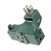 IIT 26815 Right Angle Wall Tap - 3-Outlet Splitter - Ul Listed - Behind Furniture,