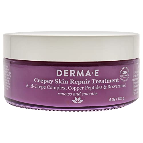 Derma-E Crepey Skin Repair Treatment – Restorative Moisturizer Lotion – Body Cream For Dry Crepey Skin – Skin Firming Cream Improves Skin Elasticity And Thickness, 6 Oz #TOP21