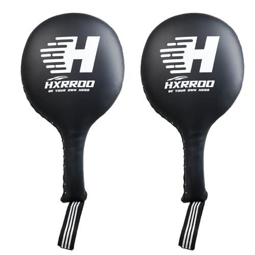 HXRROO 2 Pack Boxing Pads, Boxing Paddles, Punching Target, Training Pads, Martial Arts Training Equipment, for Kids Teenage Adult and Taekwondo MMA Muay Thai Kickboxing Punching by HXRROO - Used condition - US$17.85