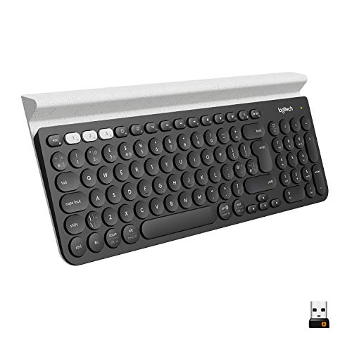 Logitech K780 Multi-Device Wireless Keyboard for Computer, Phone and Tablet – FLOW Cross-Computer Control Compatible #1