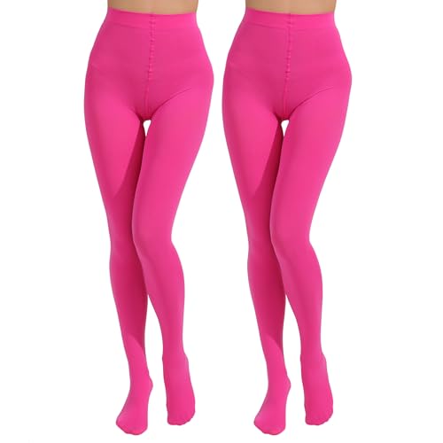 Image of Paralinda 2 Pairs Women's Solid Color Tights 80D, Soft Opaque Microfiber Tights