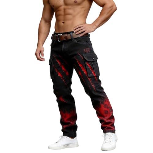 Pantalon jogging homme à bandes latérales et poches cargo