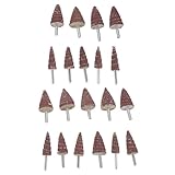 Ipetboom 20 pièces Roues à Lamelles Cônes Abrasives pour Outils Rotatifs Têtes de Meul...