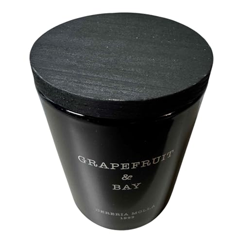 Cereria Molla Scented Candle Travel Size 2.4 oz - Luxury Home Fragrances - Handmade EU (Grapefruit & Bay)
