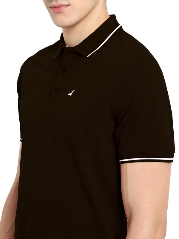 Image of AMERICAN CREW Polo Collar T-Shirt for Men with Pocket