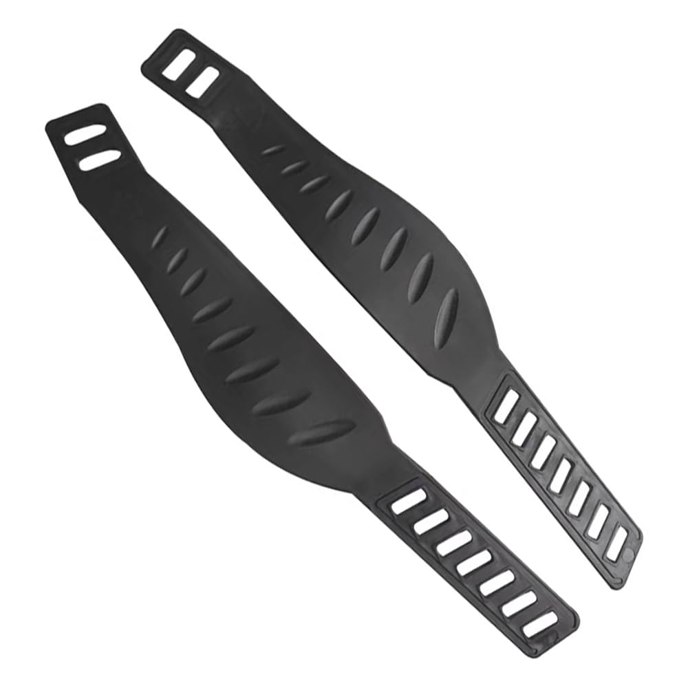2 Pcs Exercise Bike Pedal Straps Adjustable Bikes Pedal Toe Straps Gym Machine Backrest Bike 2.17 x 12.99 Inch for Gym or Home (Black)