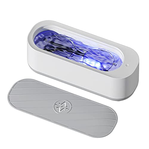 Ultraschall-Brillenreiniger - Ringreiniger mit 250ml Tank,45 kHz tragbarer professioneller Ultraschallreiniger zum Reinigen von Schmuck, Brillen, Uhren, Rasierköpfen Skuda