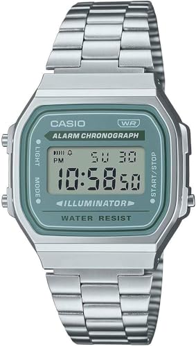 [�J�V�I] CASIO �f�W�^�� �r���v ���B���e�[�W�V���[�Y A168WA �����Y ���f�B�[�X �L�b�Y �V���o�[ �C�O���f�� �����{�b�N�X���� (A168WA-3AY(�u���[�O���[��)) [���s�A���i]