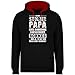 Produktbild Shirtracer Vatertagsgeschenk Papa - Stolzer Papa Fantastischer Sohn - 4XL - Schwarz/Rot - Fun - JH003 - Hoodie zweifarbig und Kapuzenpullover für Herren und Damen