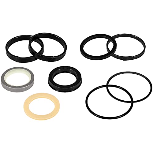 Image of Hydraulic Cylinder Seal Kit Loader Bucket Tilt Cylinder Rebuild Seal Kit G109456 G105550 1543253C1 for Case Backhoe Loader 350 580B 580C 580F 680C, Rod: 1.5 inch; Bore: 2.5 inch