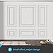 Art3d Premade Bilinear Frame Accent Molding Set, Pre-Cut Decorative Wainscoting Panel for Home Décor, Ready-to-Assemble Glue-On Wall Trim for Living Room Bedroom Corridor, 6 Separate Bilinear Frame