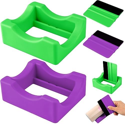 EXCEART 1set Silicone Cup Cradle Squeegee Kit For Crafts Compact Tumbler Holder With Built Slots For Easy Storage And Use
