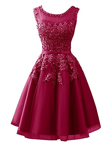 Robe de soirée élégante avec appliques pour demoiselle d'honneur