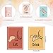 Aposwow Sign Language Posters for Classroom - 24Pcs Common Words and Phrases Hand Sign Language Cards for Kids Baby Toddlers, ASL American Signal Language Posters School Classroom Decor
