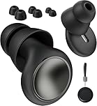 Ear Plugs for Sleeping Noise Cancelling with Double Tips, Noise Reduction Earplugs Silicone Concert Ear Plugs for Snoring, Travel, Concerts, Working, with 8 Eartips in S/M/L/Double Tips (Black, One Size)
