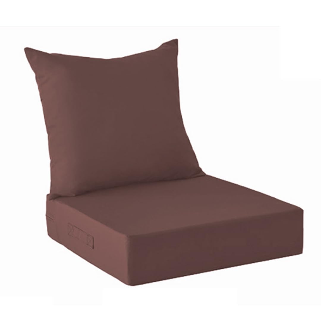 Coussin pour chaise de jardin haut de gamme 60x50x10 cm avec housse amovible