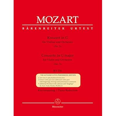 Concerto for Violin No.3 in G major K.216