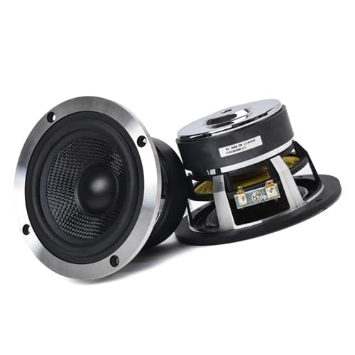 Altavoz externo de 4 pulgadas y 30 W con cono de fibra de vidrio y amplia respuesta de frecuencia para un sonido claro de aluminio