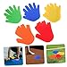 Abaodam 5Pairs Hand Shaped Floor Markers Agility Training Spot Markers for Classroom and Sports Durable for Indoor Use for Tennis Basketball and