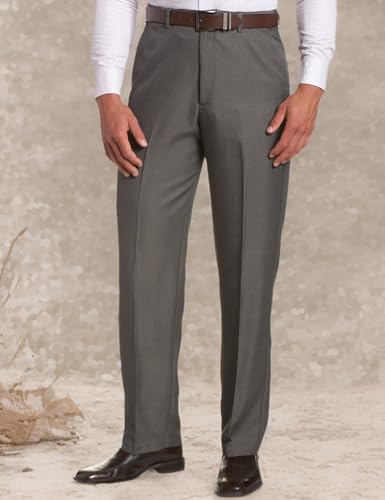 Sportoli Men's Cool Classic Fit Hidden Expandable Waist Plain Front Dress Pants4