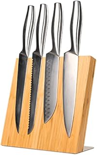 Magnetic Knife Block Without Knives By Coninx - Magnetic Knife Holder for Safe, Clean & Tidy Knife Storage - Bamboo Knife Rack Magnetic Stand for Cooking Utensils & More - Elegant Magnetic Knife Rack
