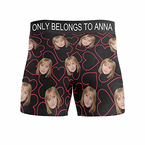 Custom Face Kiss Property of Men's Boxer Briefs Underwear Shorts Underpants with Photo2