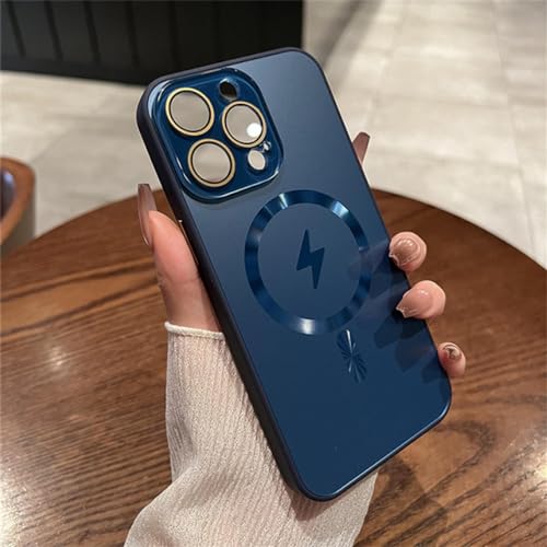 Housse antichoc haut de gamme en verre mat pour iPhone 12 Pro Max