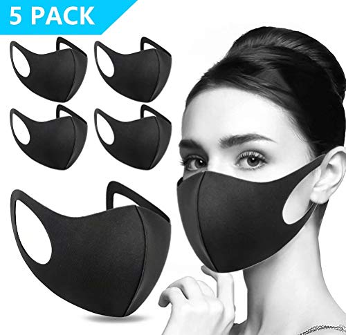 Tiamat+ 5 Pack Unisex Carbon Fiber Face Mask, Outdoor Anti-Haze Face Mask Durable