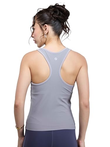 Image of CAVA Tank Us Later Women's Ribbed Tank Top | Sleeveless Activewear with Built-in Bra | Full Length, Stretchable, Moisture-Wicking