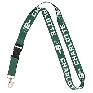 Desert Cactus University of North Carolina Charlotte Lanyard Keychain Car Keys College ID Badge Holder Detachable Breakaway Snap Buckle (Lanyard 1)