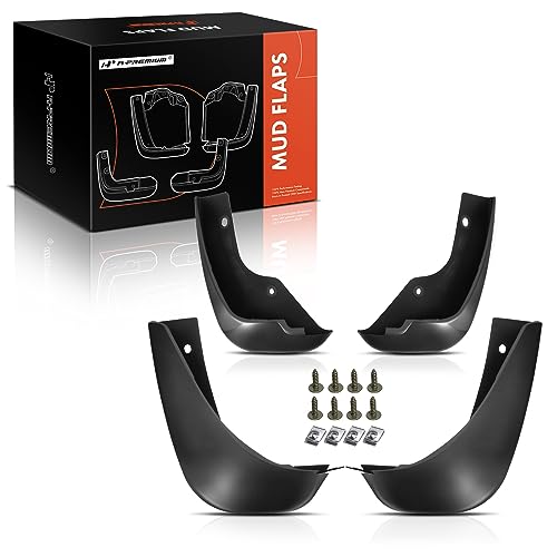 A-Premium Set of 4PCS Mud Flaps Splash Guards Mudguards Mudflaps with Hardware Kits Accessory Compatible with Nissan Juke (S/SL/SV), 2014 2013 2012 2011, Sport Utility, Front LH RH and Rear LH RH