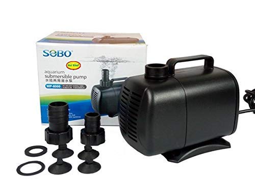 Sobo WP-8000 pump with various nozzle attachments and suction cups