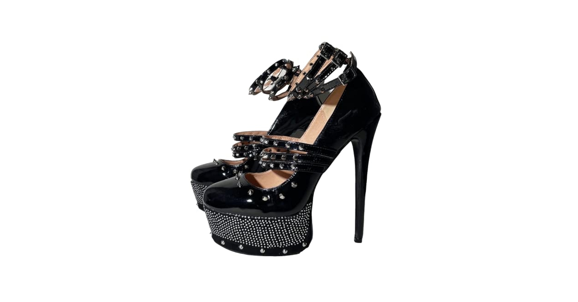 Amazon.com | Frankie Hsu Sexy Stiletto Rivet Platform High