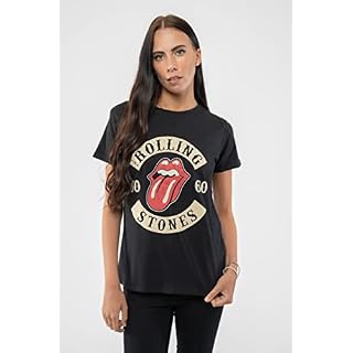 The Rolling Stones T Shirt Sixty Biker Tongue Logo Nouveau Officiel Unisex Noir - Les Beatles, Paul McCartney, John Lennon, RIngo Starr, George Harrison The Rolling Stones T Shirt Sixty Biker Tongue Logo Nouveau Officiel Unisex Noir – Image 5