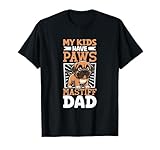 ¿Eres padre de perros? Junto con la frase ''Mis hijos tienen patas - Papá mastín'', este diseño es perfecto para los amantes de los perros que adoran a los mastines ingleses.