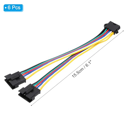 Cable divisor ARGB para ventiladores PWM con conector de alimentación SM en placa base de PC 2